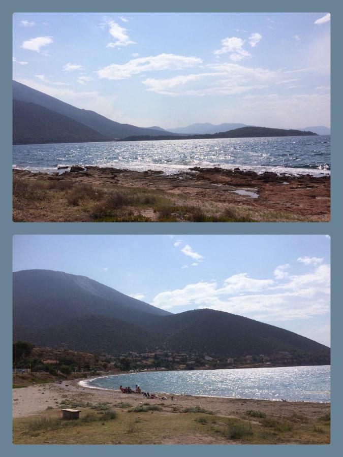 Seaside Villa In Alikes, Chalkida Dhrosiá Exteriér fotografie